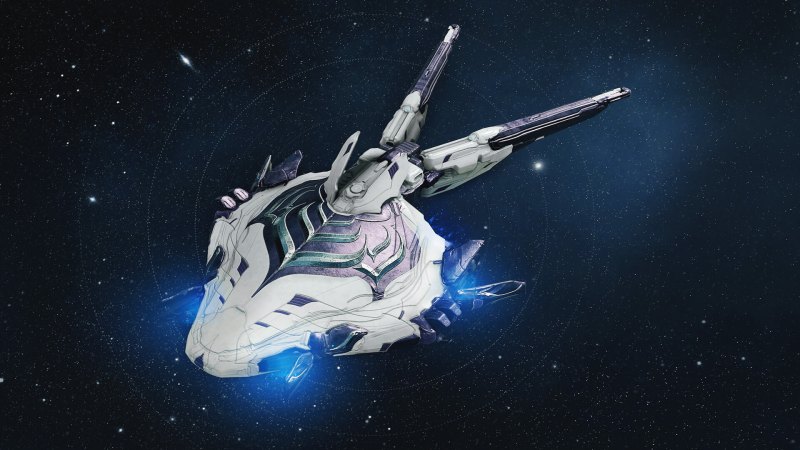 Warframe's Liset landing craft.