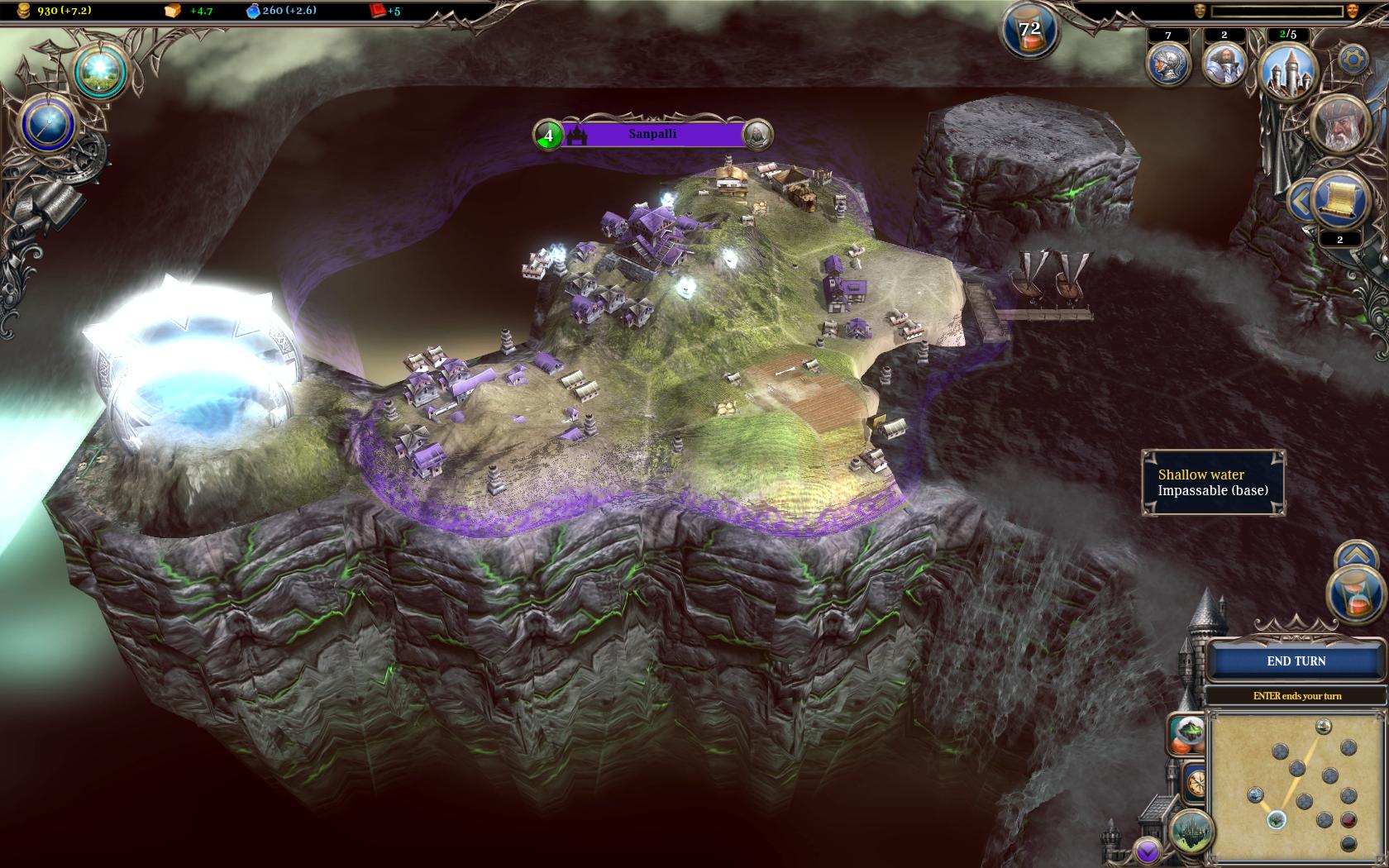 A portal dumped me right next to water. I had to build a harbor in order to cross it.