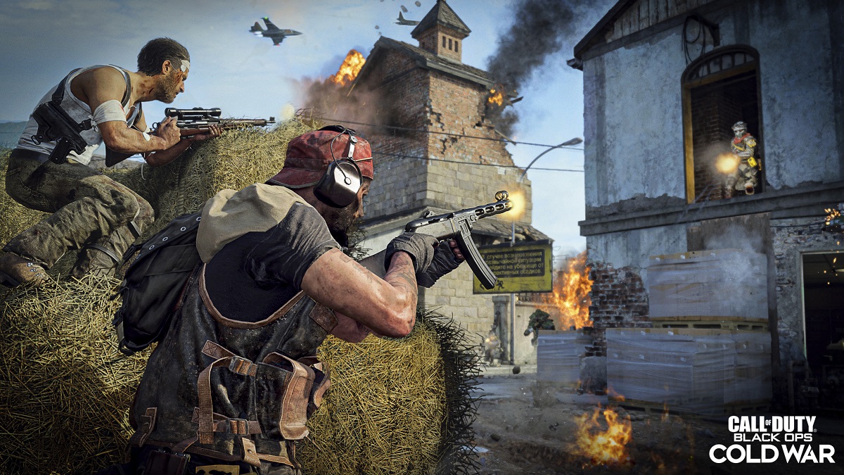 Action in Call of Duty: Black Ops -- Cold War multiplayer.