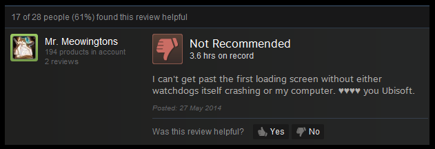 Watch Dogs Crashing