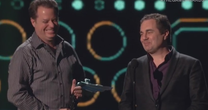 Louis Castle and Brett Sperry, founders of Westwood Studios, at The Game Awards.
