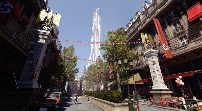 Wolfenstein: Youngblood takes place in a world where the Nazis are being pushed back after winning WWII.