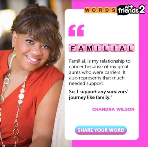 Zynga's campaign personalizes the fight on breast cancer.