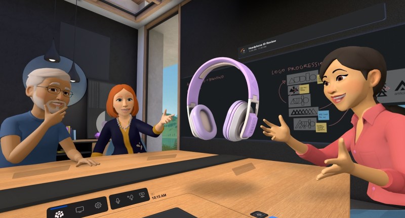 Happy workers in Meta Horizon Workroom.