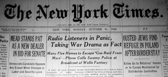 War of the Worlds -- New York Times