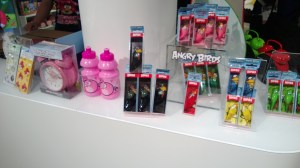 Angry Birds merchandise at Rovio HQ.