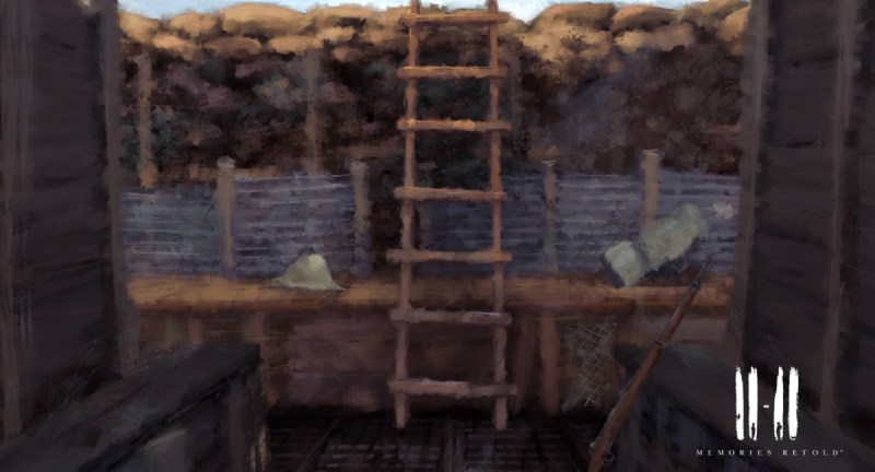 The trenches of World War I in 11-11: Memories Retold.