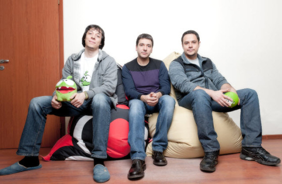 Zeptolab founders Semyon Voinov, Misha Lyalin, and Efim Voinov.
