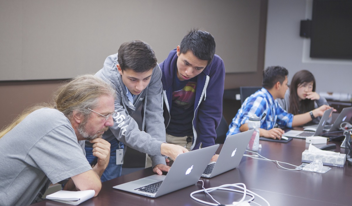 Students in Zynga's game design academy.