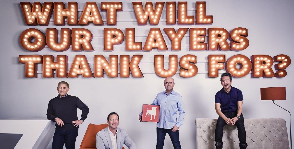 Zynga's leaders. CEO Frank Gibeau, Matthew Blom
