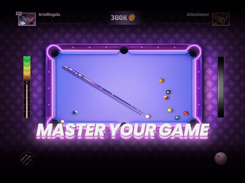 Dragonized pool cue.