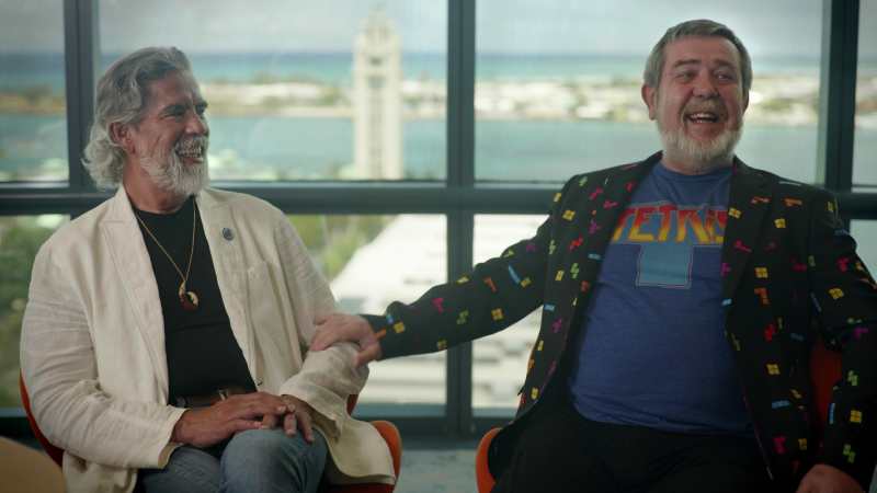 Henk Rogers (left) and Alexey Pajitnov are the leaders of Tetris.