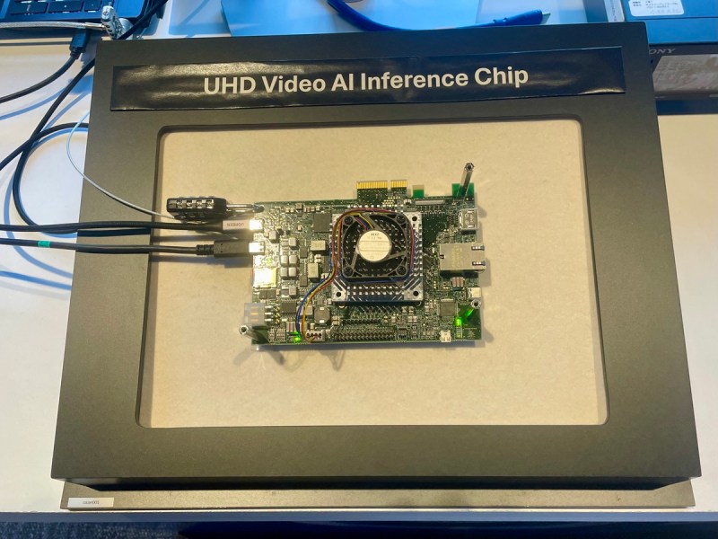 NTT Research's AI inference chip.