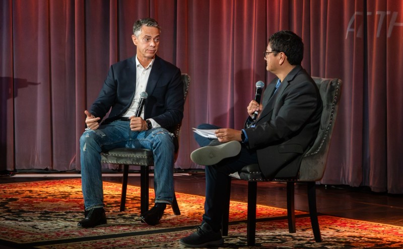 Nexon CEO Owen Mahoney speaks with Dean Takahashi at GamesBeat event in LA in December 2023.
