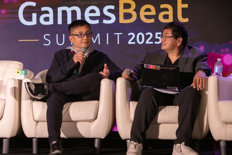 Tom Kang and Dean Takahashi at GamesBeat Summit 2025.
