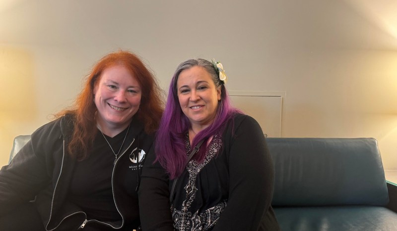 Wicked Fox Games' Caerie Houchins (left), CTO, and Terry Redfield, CEO.