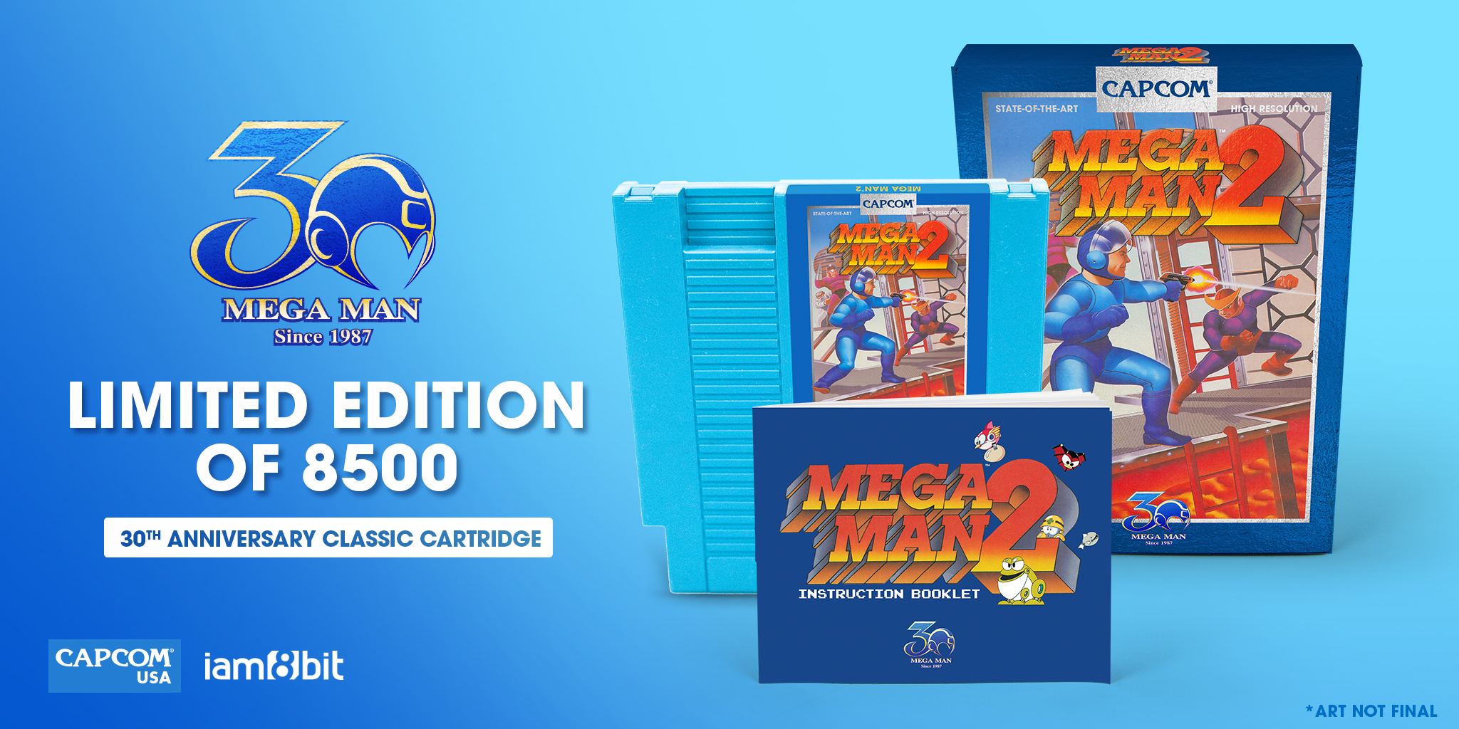 New packaging for Mega Man 2.