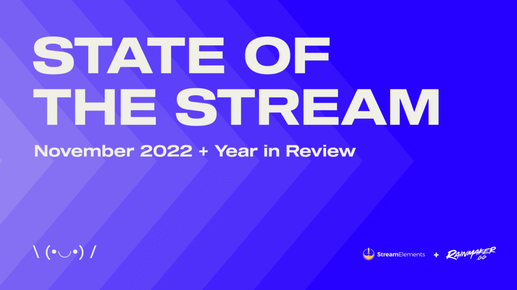 State of the Stream November 2022 by StreamElements and Rainmaker.gg