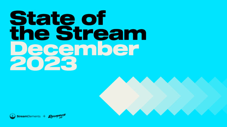 StreamElements report on Twitch viewership December 2023