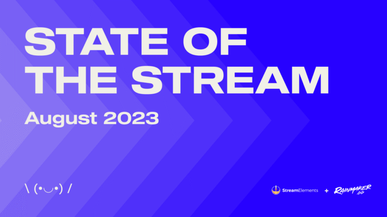 StreamElements State of the Stream Twitch data August 2023