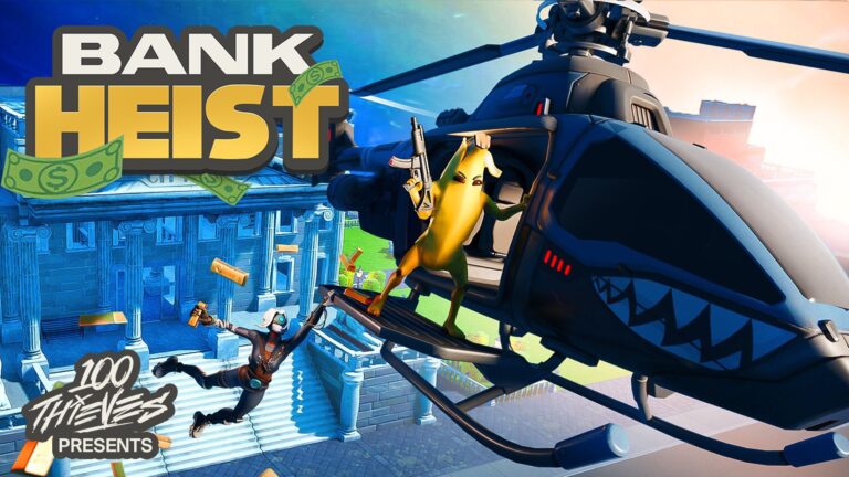 Bank Heist is the first game development project from esports and lifestyle org 100 Thieves, using UEFN