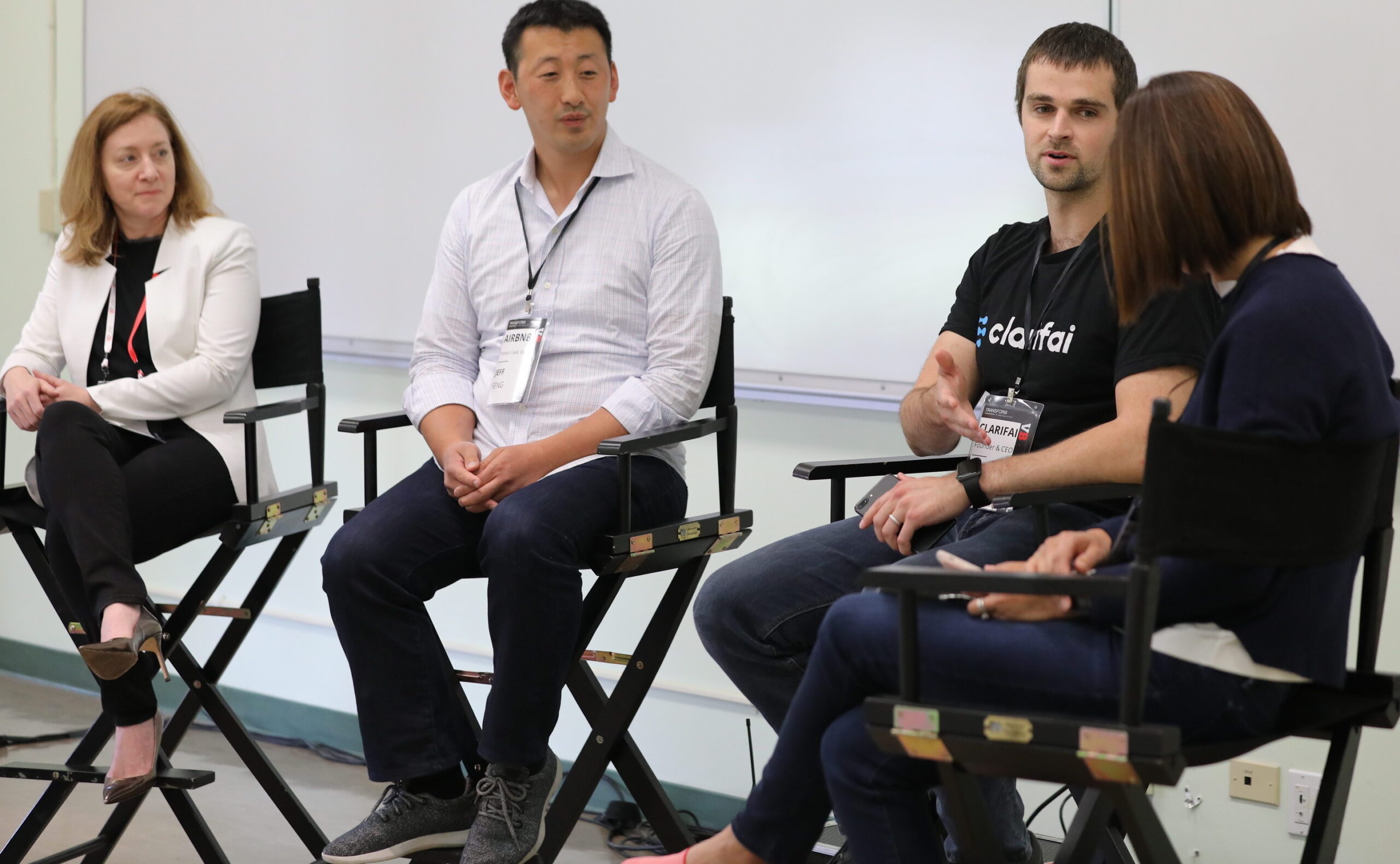 Susan Choe, Founding Partner, Katalyst Ventures; Jeff Feng, Product Lead, Data at Airbnb; and Matthew Zeiler, Founder & CEO, Clarifai; and Alix Hart, Global Head of Digital Marketing, Nvidia