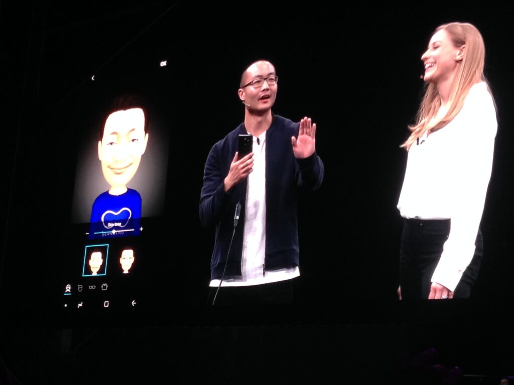 Samsung's new AR Emoji feature.