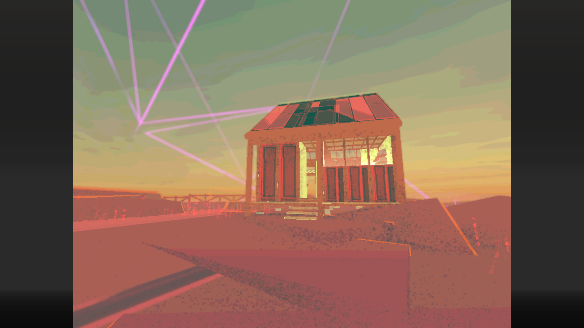 Colorfiction's dimension-hopping game, 0°N 0°W.