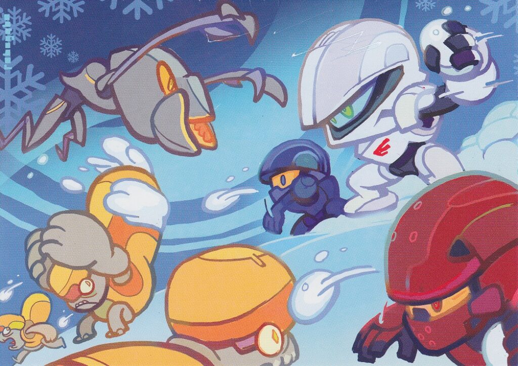 Which game companies sent these 2013 holiday cards?