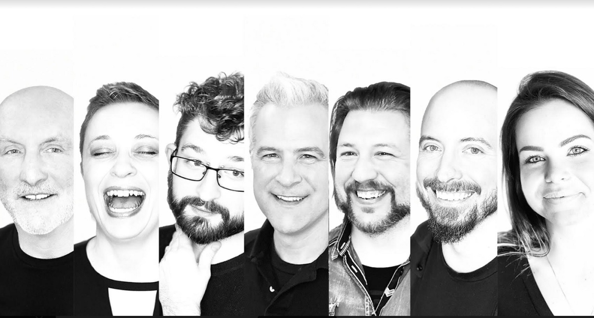 Neon founders (left to right) NEON Founders Mark Long, Naomi Lackaff, Colin Foran, Mark Yeend, Aaron Nonis, Don Norbury, and Gianna Sulyma.