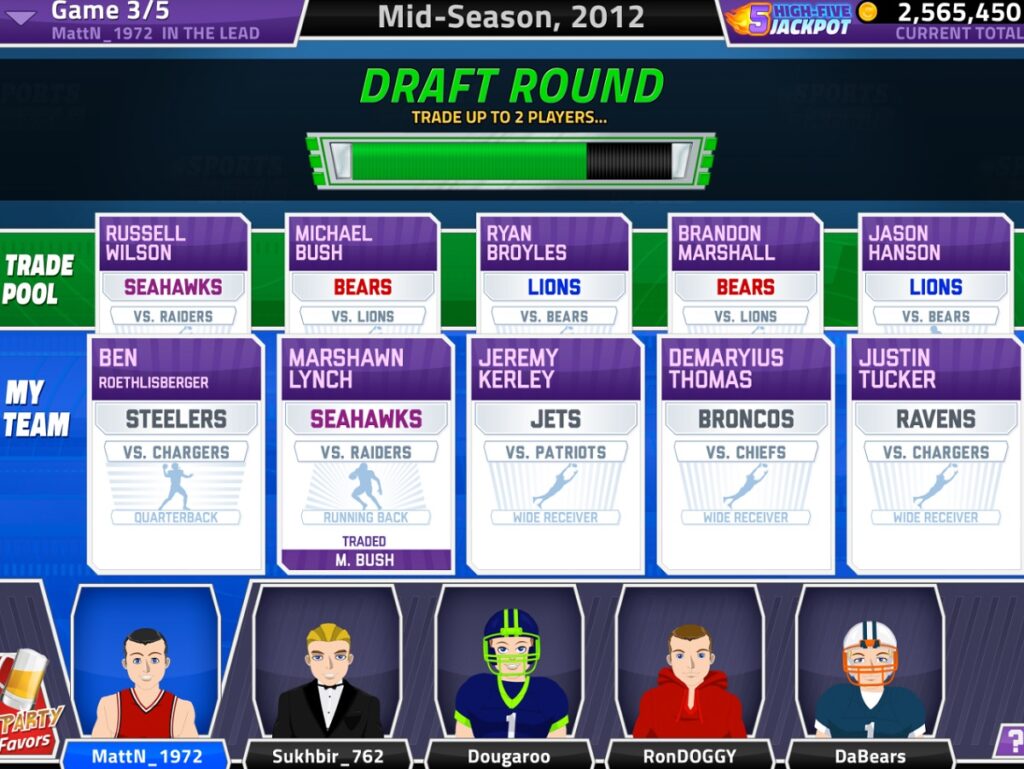 FlowPlay merges casual fantasy sports with poker in 5 Card Draft