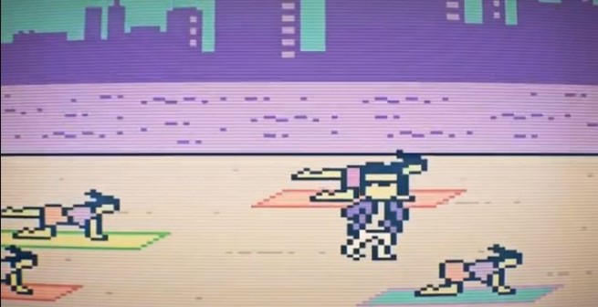 Gangnam Style in 8-bit graphics