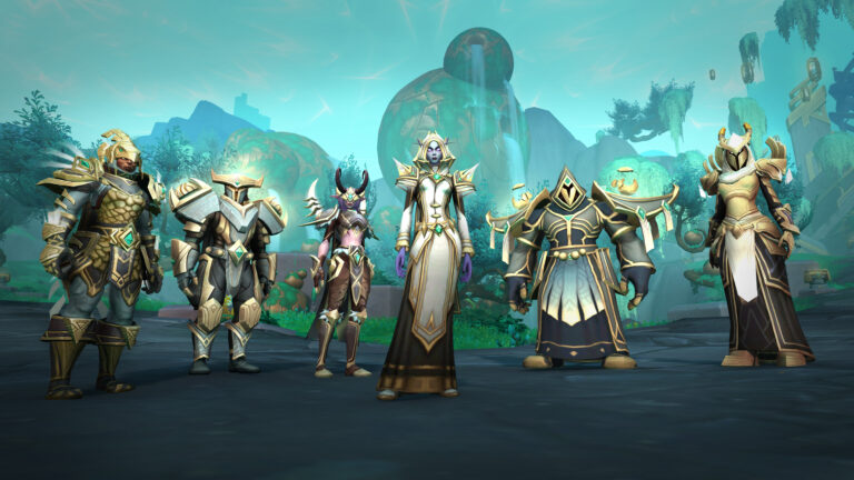 World of Warcraft 9.2's class tier sets.