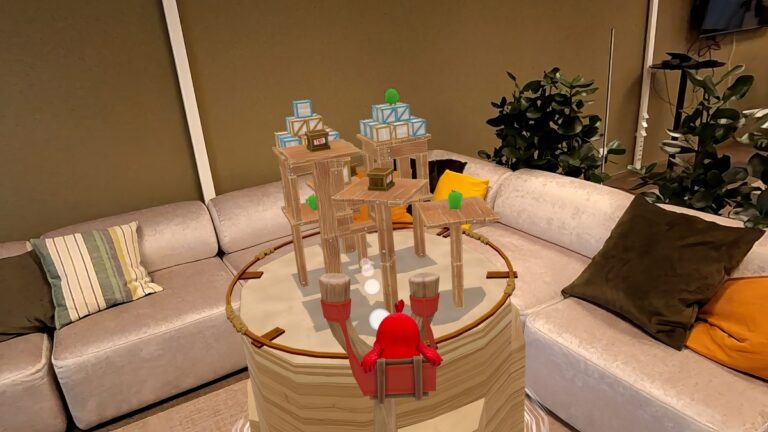 Mixed reality Angry Birds.