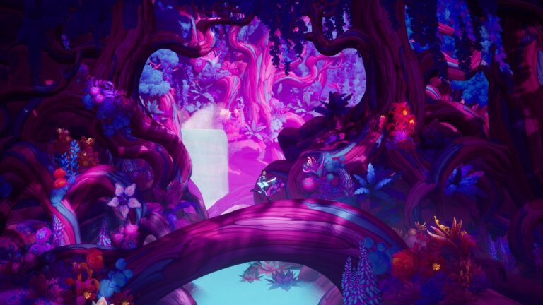 The Artful Escape has imaginative and pretty landscapes.