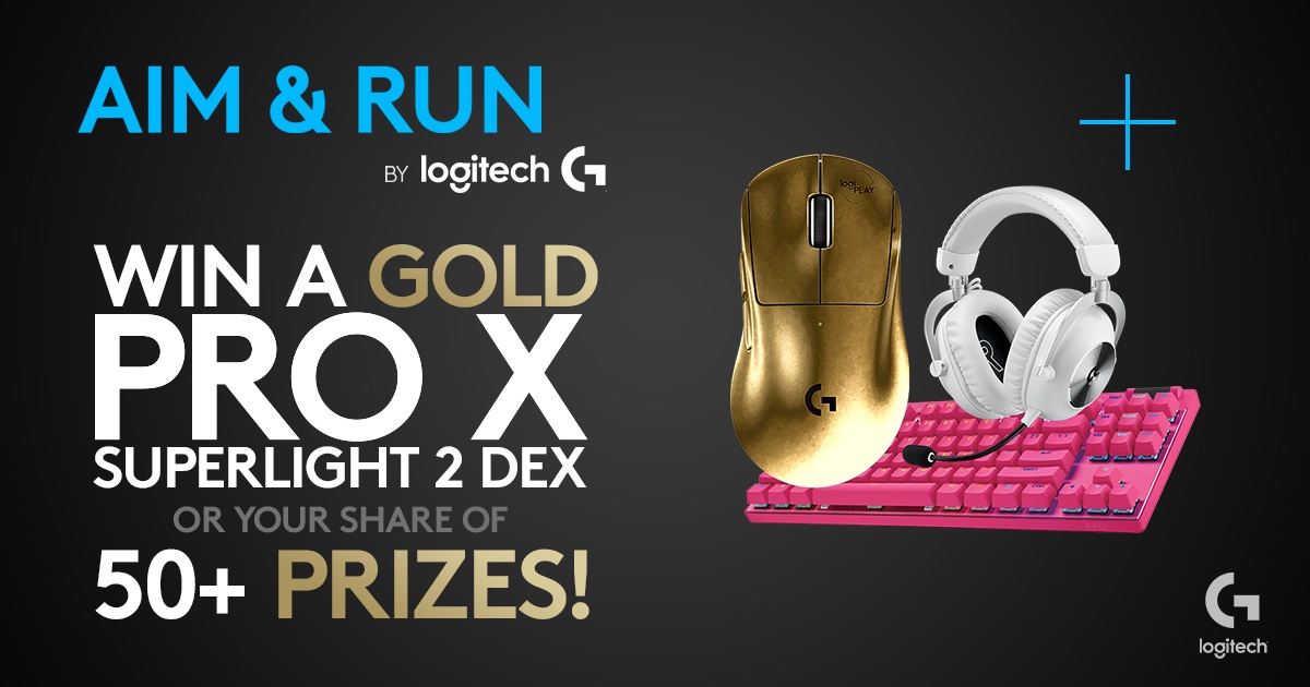 Any player can participate in Logitech G's Aim & Run speedrun contest, powered by ThecePlay.
