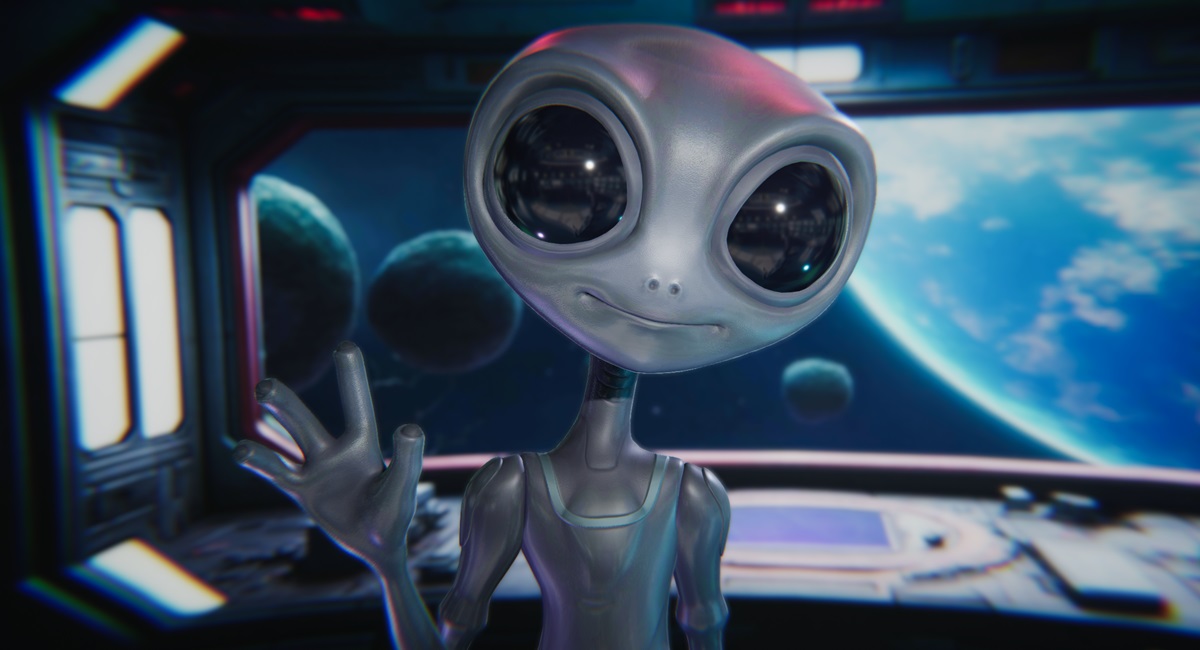 Alan the alien from Portalis.ai