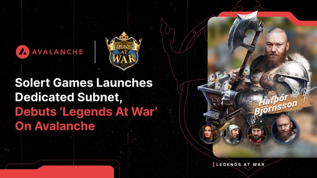 Avalanche and Solert Games have teamed up on the blockchain.