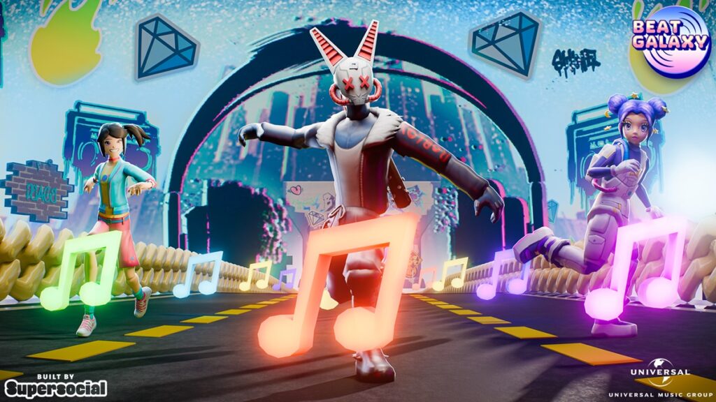 Supersocial teams up with Universal Music Group on Beat Galaxy music hub on Roblox
