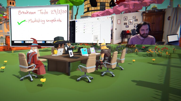 Breakroom is a 3D social space for meetings.