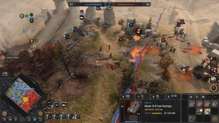 A scene from Company of Heroes 3.