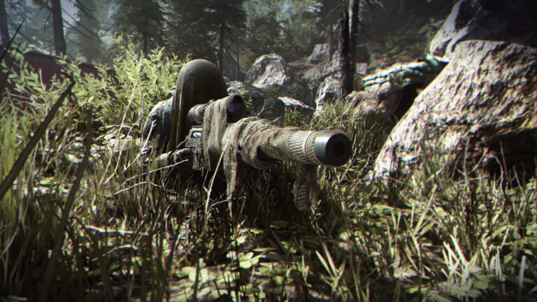 Think this sniper has enough camo?