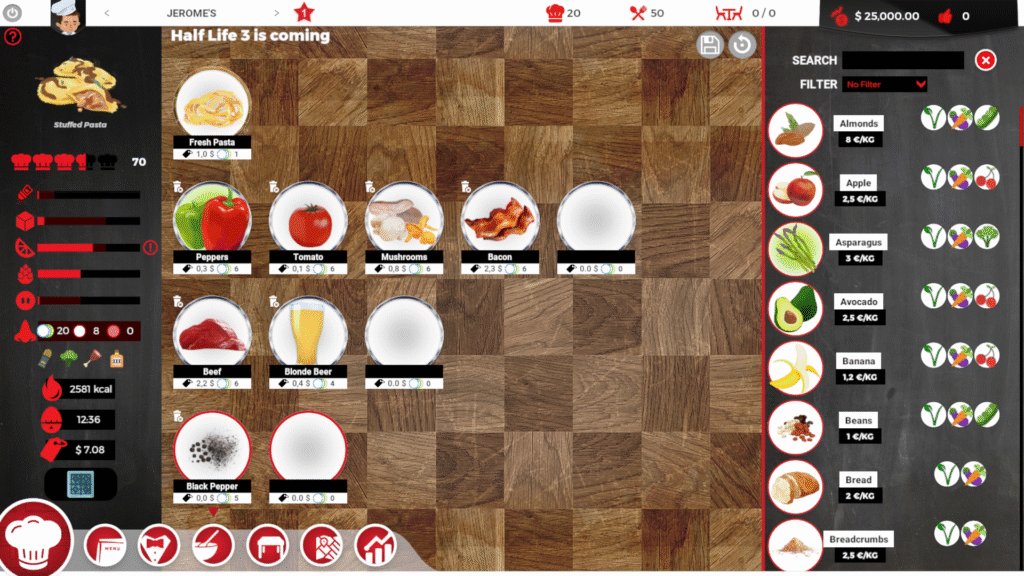 Chef: A Restaurant Tycoon is a cooking sim that experiments with complex flavors