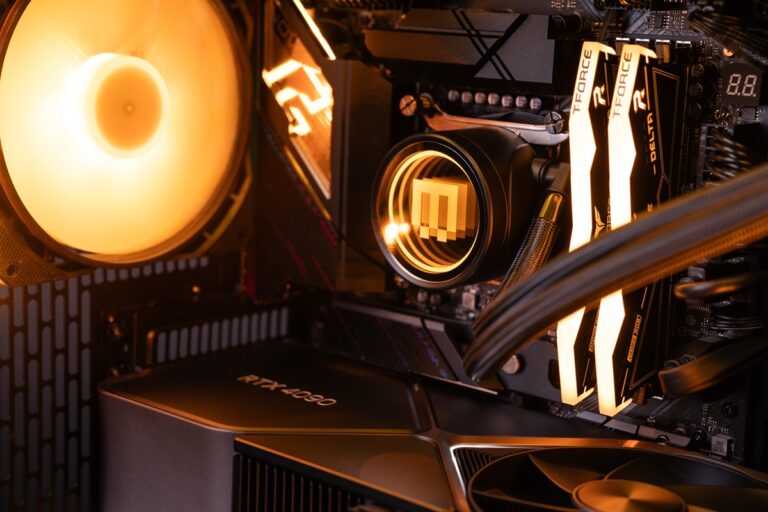 A closeup view of the enhanced North Series gaming PCs from Maingear.