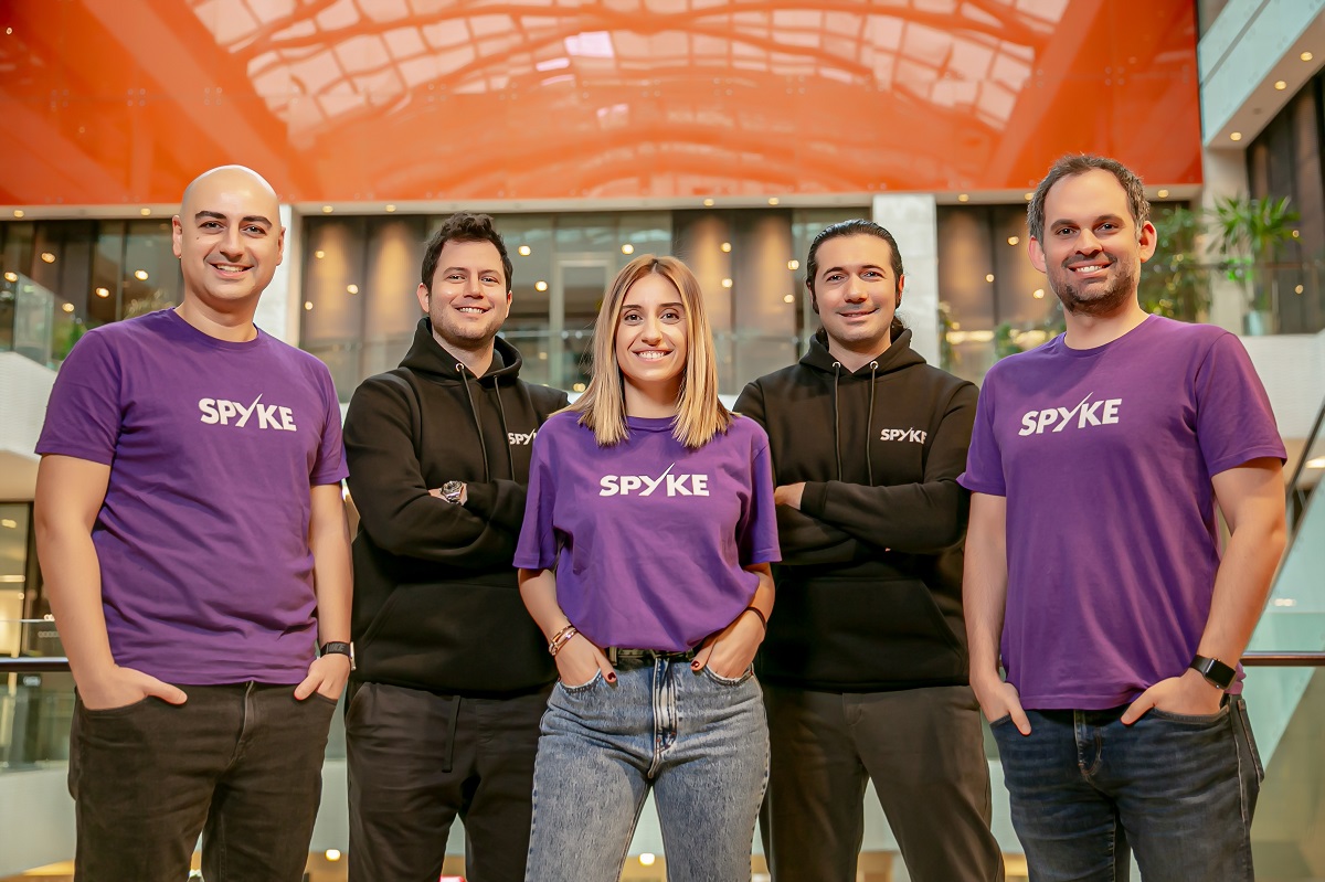 Spyke cofounders. Rina is in the middle.