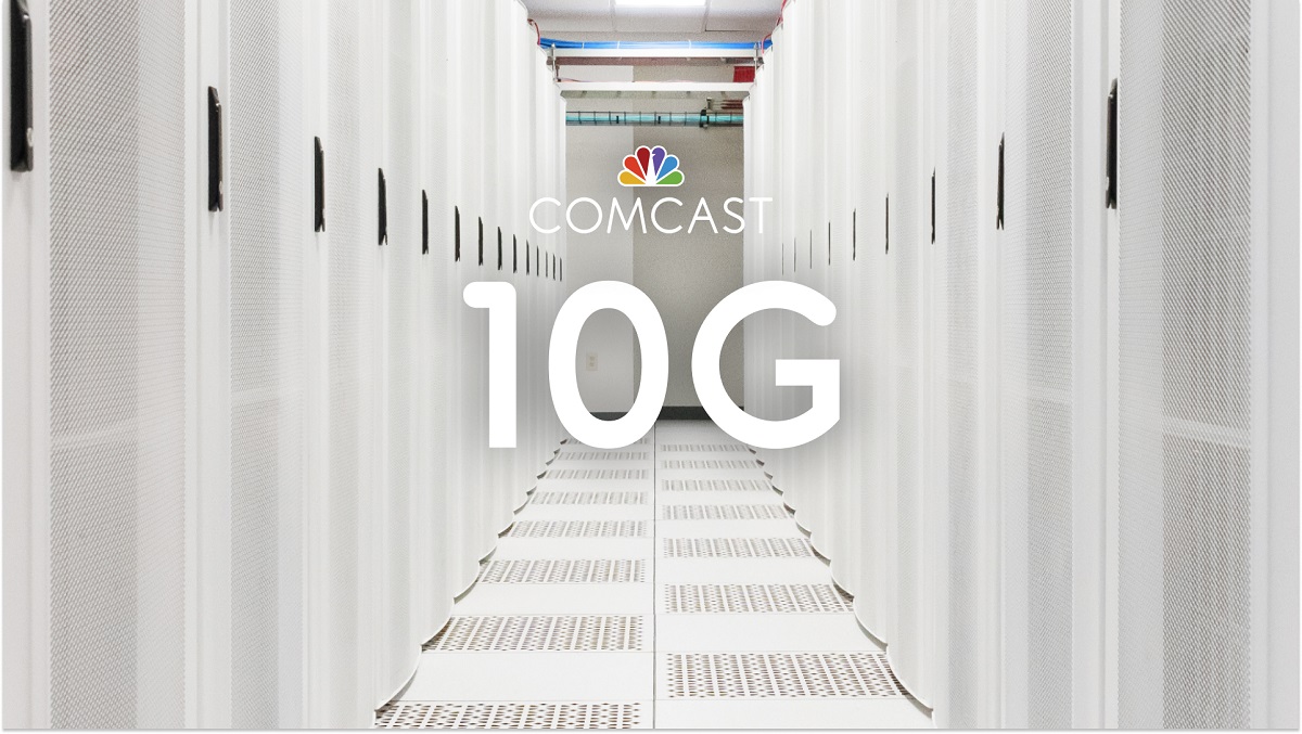 Comcast has its first live 10G connection in the Philadelphia area.