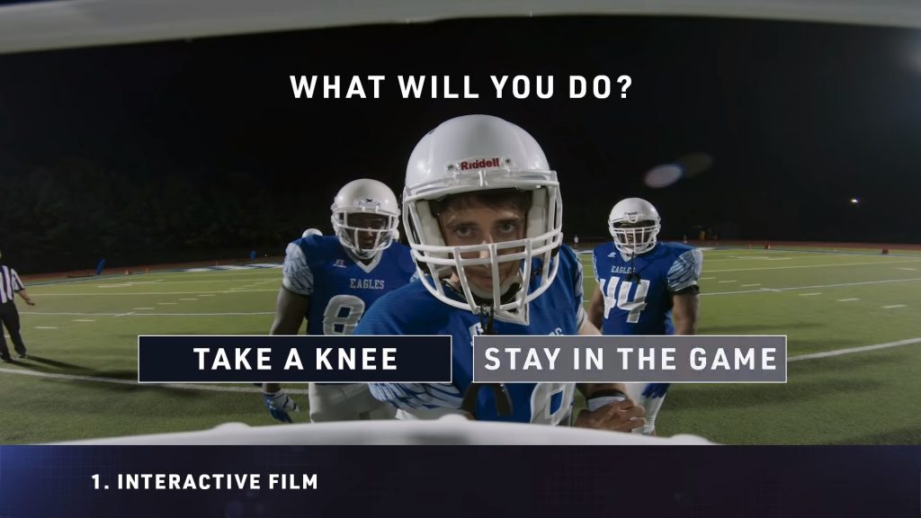 CrashCourse is a VR app that teaches kids about the risk of concussions in football.