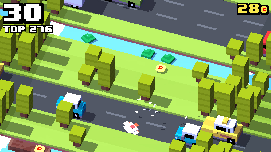 Crossy Road play one beautiful, resonant note thanks to an arcade sensibility and retro aesthetic. 