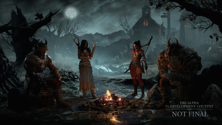 Rogues join the campfire.