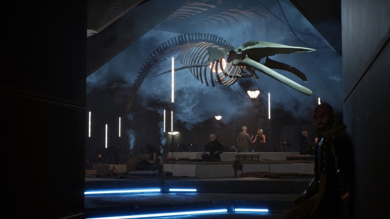 A Harkonnen village in Dune: Awakening.